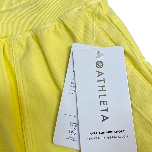 ATHLETA Farallon Midi Short, Yellow S NWT - Picture 4 of 9